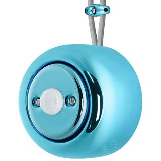 PORCELAIN ROUND SURFACE MOUNTED MOTION SENSOR SKY BLUE - DYKE & DEAN