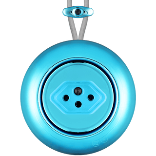 PORCELAIN ROUND SURFACE MOUNTED SWISS SOCKET SKY BLUE - DYKE & DEAN