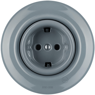 PORCELAIN WALL SOCKET ASH GREY SCHUKO - DYKE & DEAN