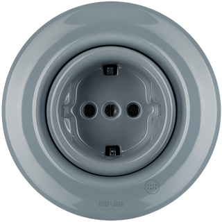 PORCELAIN WALL SOCKET ASH GREY SCHUKO - DYKE & DEAN