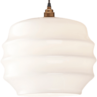 RIPPLE OPALINE PENDANT SHADE LARGE - DYKE & DEAN