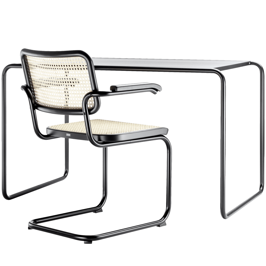 S 64V THONET CANE DINING CHAIR - DYKE & DEAN