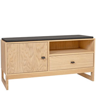 SLUSSEN HALLWAY STORAGE BENCH OAK - DYKE & DEAN