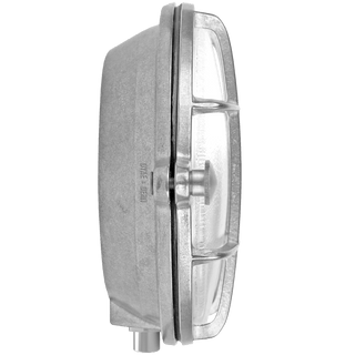 SMALL ROUND NICKEL BULKHEAD LAMP - DYKE & DEAN