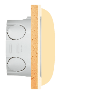 SQUARE PORCELAIN WALL SOCKET AZURE PC/USB - DYKE & DEAN