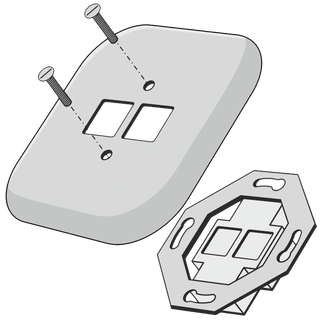 SQUARE PORCELAIN WALL SOCKET AZURE PC/USB - DYKE & DEAN