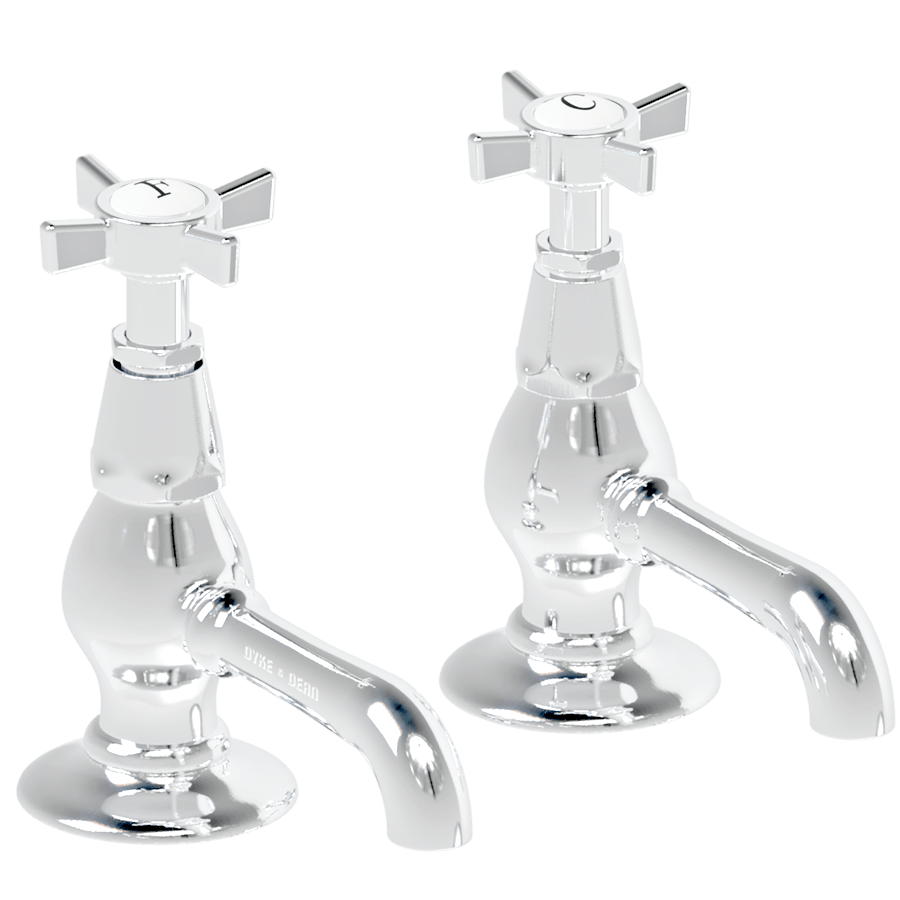 SURFACE MOUNTED TWIN CROSS TAPS - DYKE & DEAN