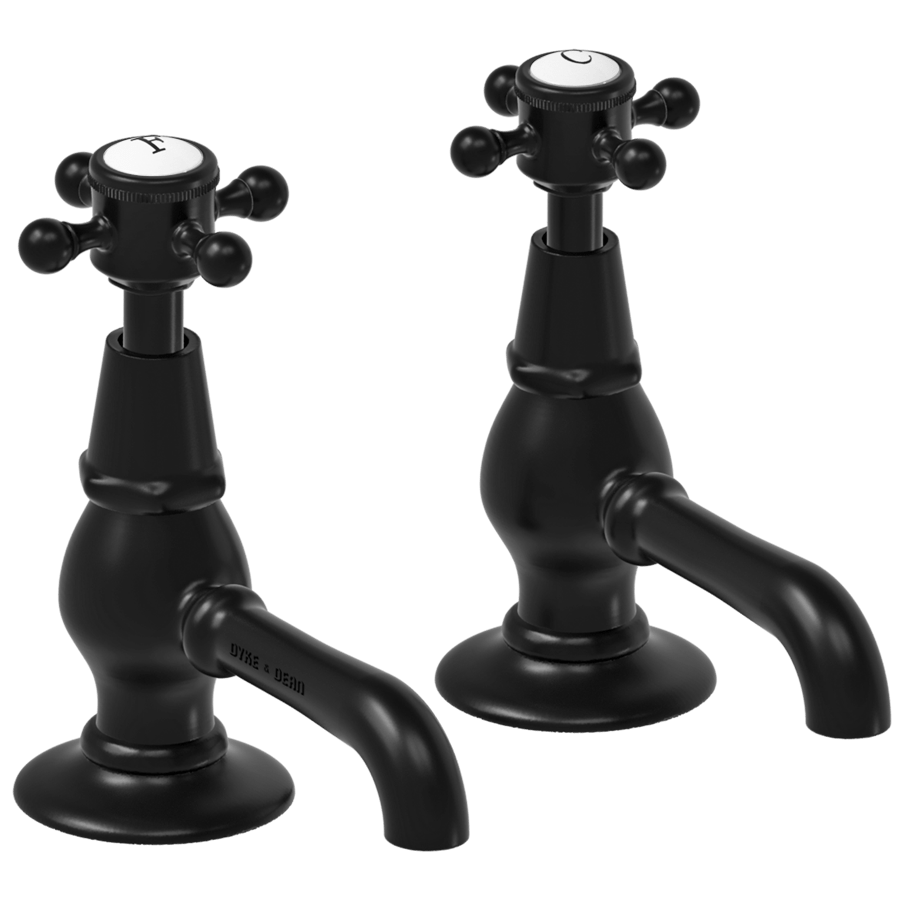 SURFACE MOUNTED VICTORIAN CROSS TAPS - DYKE & DEAN