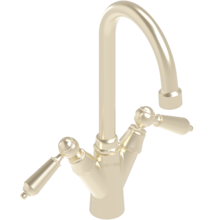 TALL SINK MIXER METAL LEVER TAPS - DYKE & DEAN