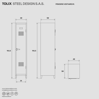 TOLIX B1 LOCKER WARDROBE - DYKE & DEAN