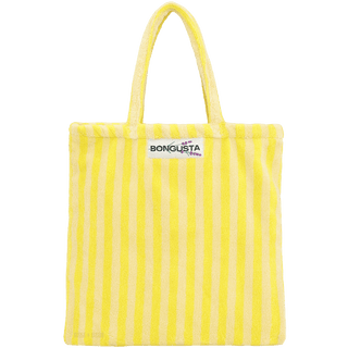 TOWEL FABRIC TOTE BAG YELLOW - DYKE & DEAN