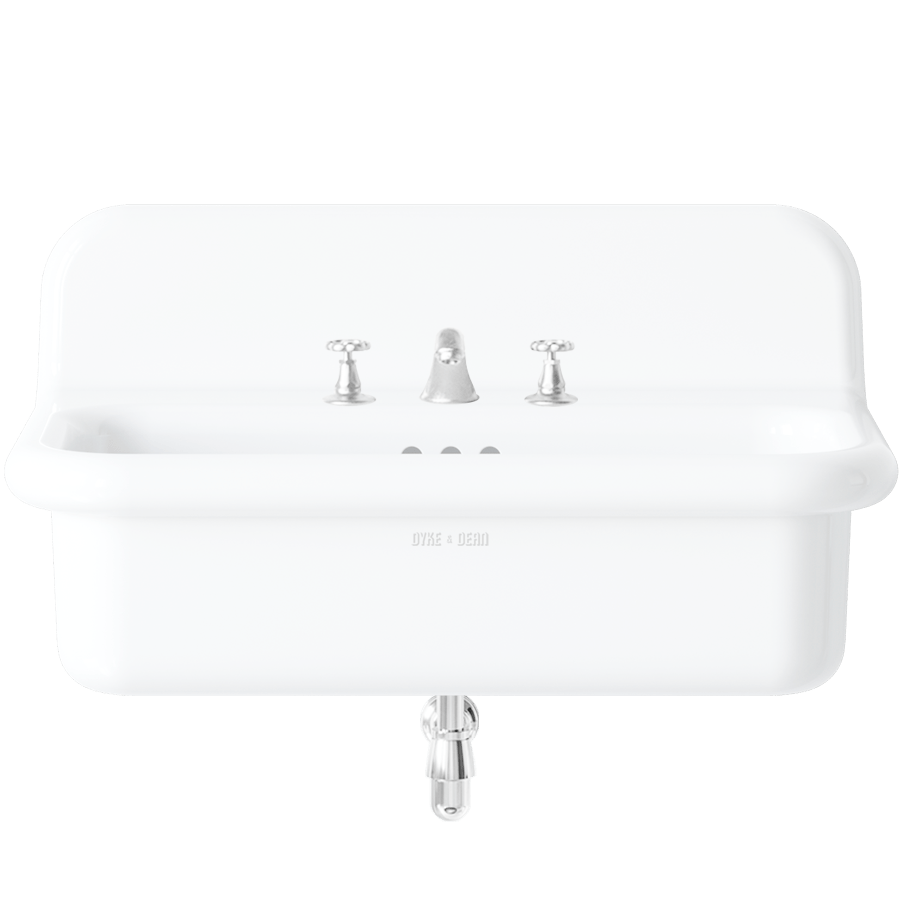 TRUE LITE CERAMIC MOUNTED MEDIUM SINK - DYKE & DEAN