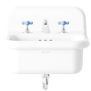 TRUE LITE CERAMIC MOUNTED SMALL SINK WHITE - DYKE & DEAN