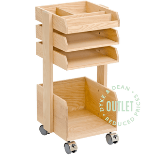 WIREWORKS CASPER OAK DESK DRAWER UNIT ON WHEELS OUTLET - DYKE & DEAN