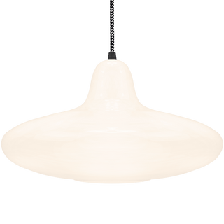 90s OPALINE GLASS PENDANT SHADE - DYKE & DEAN