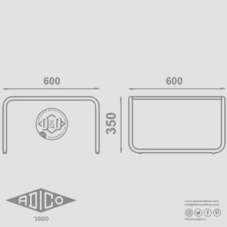 ADICO 120 LOW TABLE SMALL - DYKE & DEAN