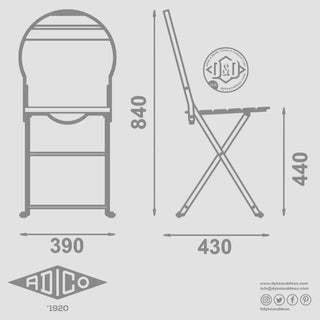 ADICO 404 FOLDING CHAIR OAK - DYKE & DEAN