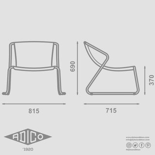 ADICO C111 STACKING LOUNGE CHAIR - DYKE & DEAN