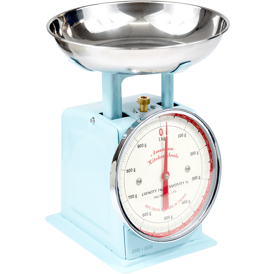 AMERICAN KITCHEN SCALE LIGHT BLUE - DYKE & DEAN