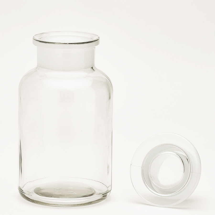 APOTHECARY BOTTLE CLEAR LARGE - DYKE & DEAN