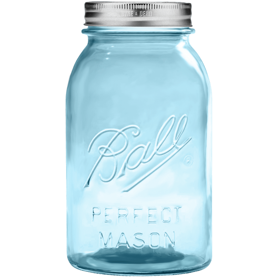 BALL MASON BLUE GLASS JAR 945ML - DYKE & DEAN