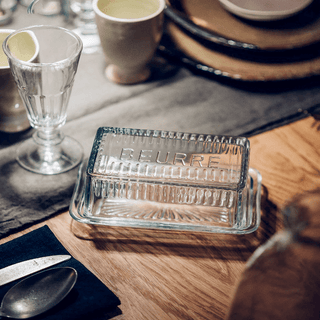 BEURRE GLASS BUTTER DISH - DYKE & DEAN