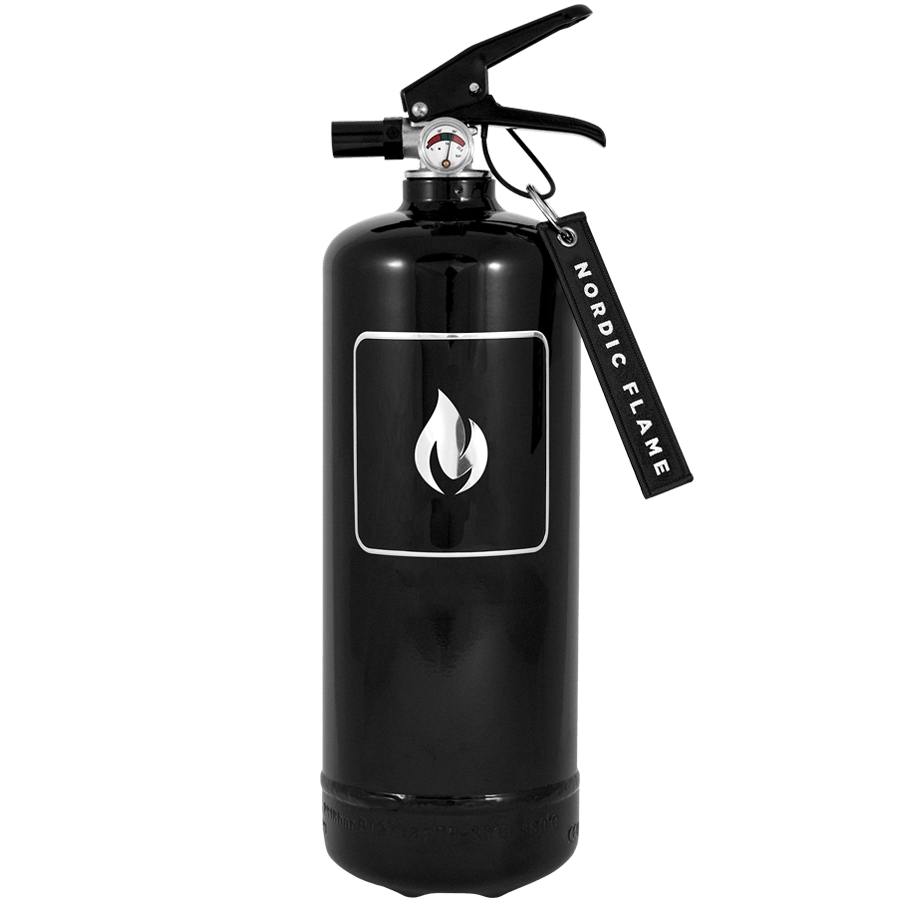 BLACK 2KG CLASSIC FIRE EXTINGUISHER - DYKE & DEAN