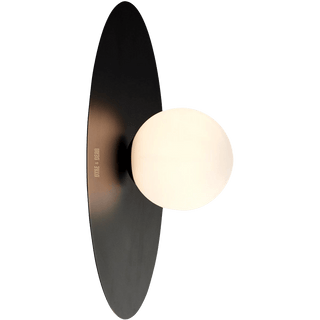 BLACK DISC GLOBE WALL LIGHT - DYKE & DEAN