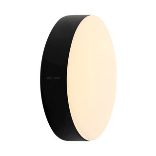 BLACK DISC WALL & CEILING LIGHT 340MM - DYKE & DEAN