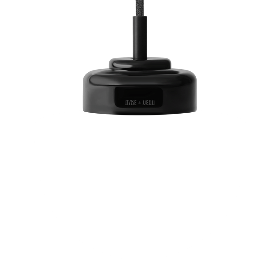 BLACK PORCELAIN CERAMIC PENDANT - OTHER LIGHTS - DYKE & DEAN  - Homewares | Lighting | Modern Home Furnishings