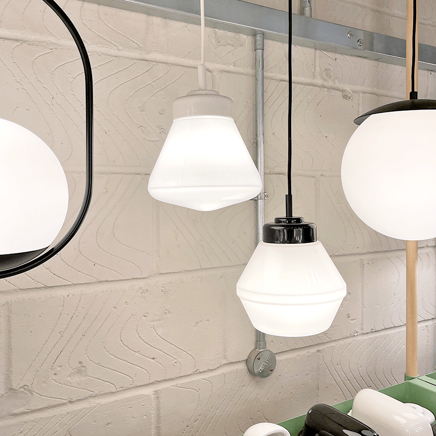 BLACK PORCELAIN CERAMIC PENDANT - OTHER LIGHTS - DYKE & DEAN  - Homewares | Lighting | Modern Home Furnishings