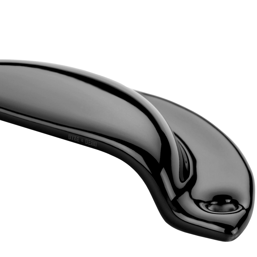 BLACK PORCELAIN DOOR PULL HANDLE - DYKE & DEAN