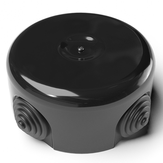 BLACK PORCELAIN JUNCTION BOX 4 TERMINAL - FIXTURES & FITTINGS - DYKE & DEAN  - Homewares | Lighting | Modern Home Furnishings