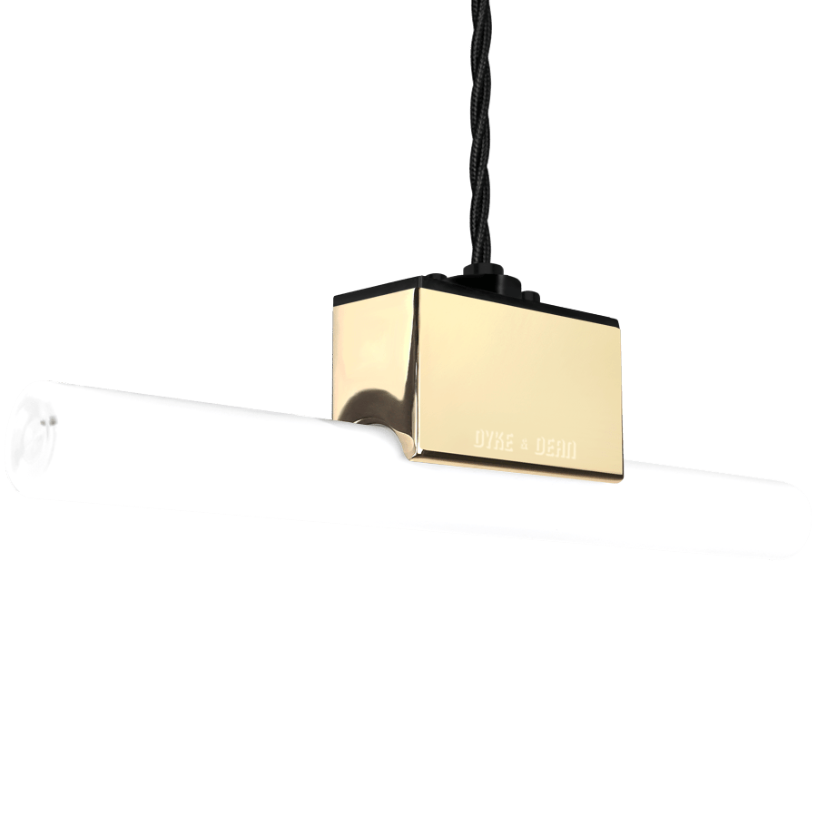 BRASS PEG TUBE PENDANT - DYKE & DEAN