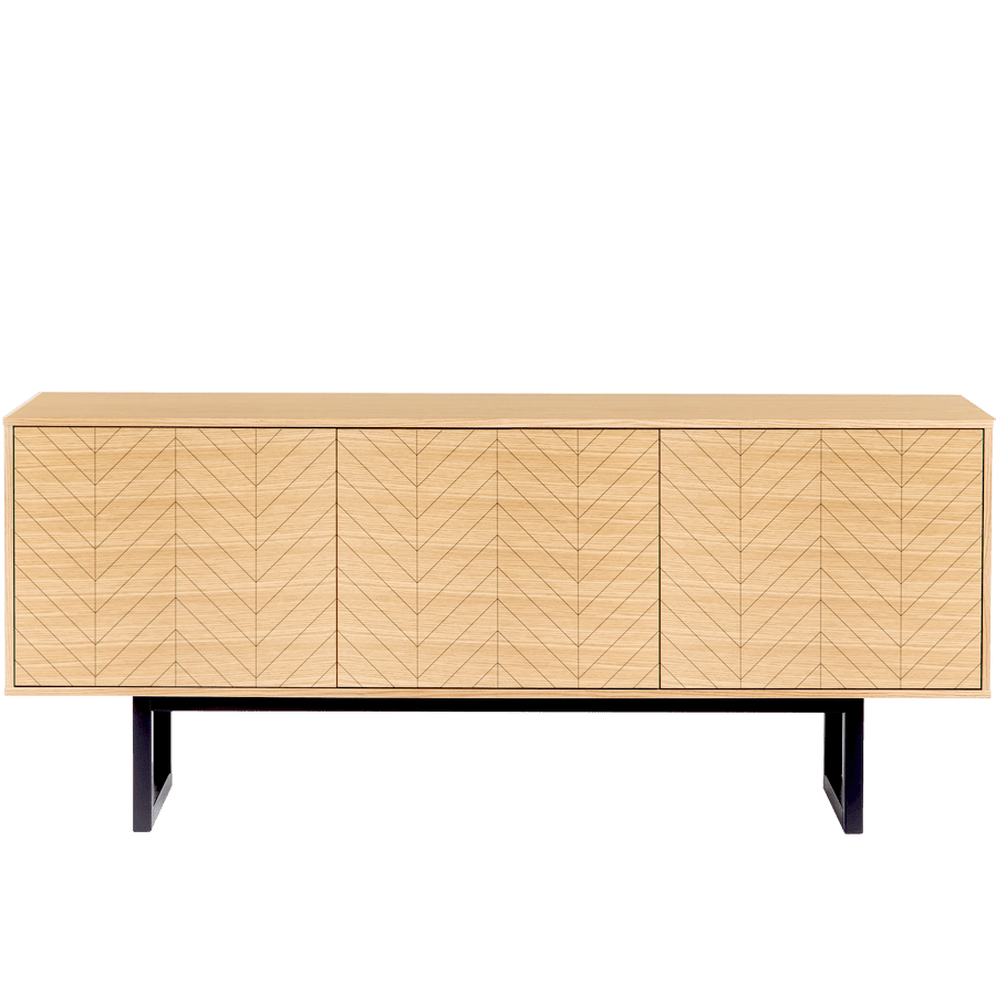 CAMDEN HERRINGBONE SIDEBOARD OAK - DYKE & DEAN