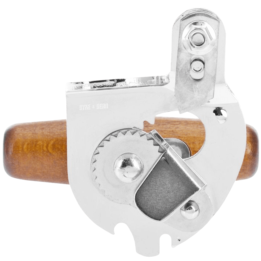 CAN OPENER WITH WOODEN HANDLE - DYKE & DEAN