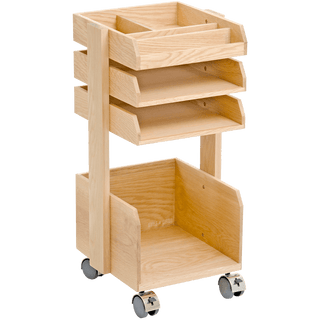 CASPER ROLLER WORKSPACE ORGANISER NATURAL OAK - DYKE & DEAN