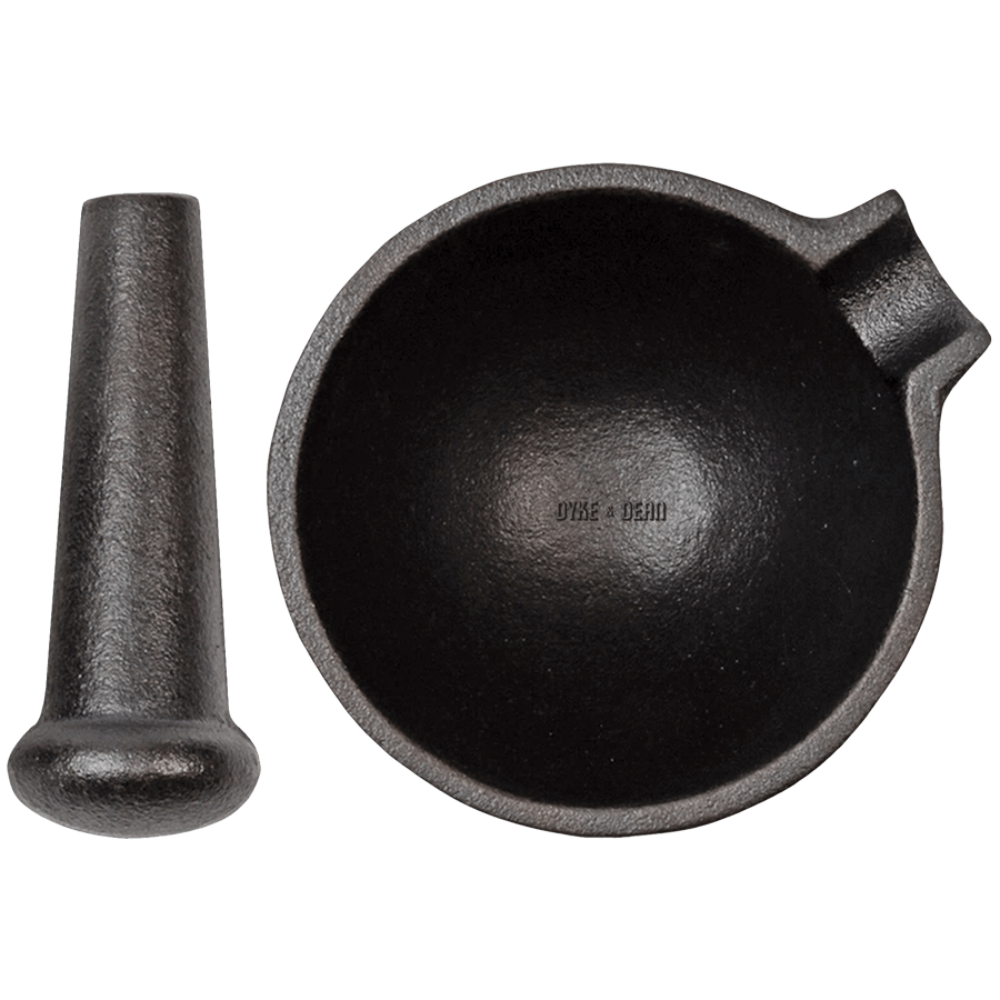 CAST IRON PESTLE & MORTAR - DYKE & DEAN