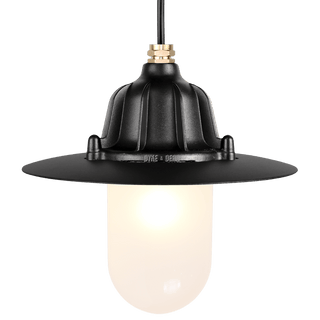 CAST SHADE LANTERN BLACK FROSTED - DYKE & DEAN