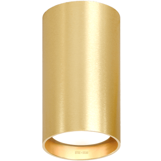 CEILING CYLINDER SPOT LAMP BRASS - DYKE & DEAN