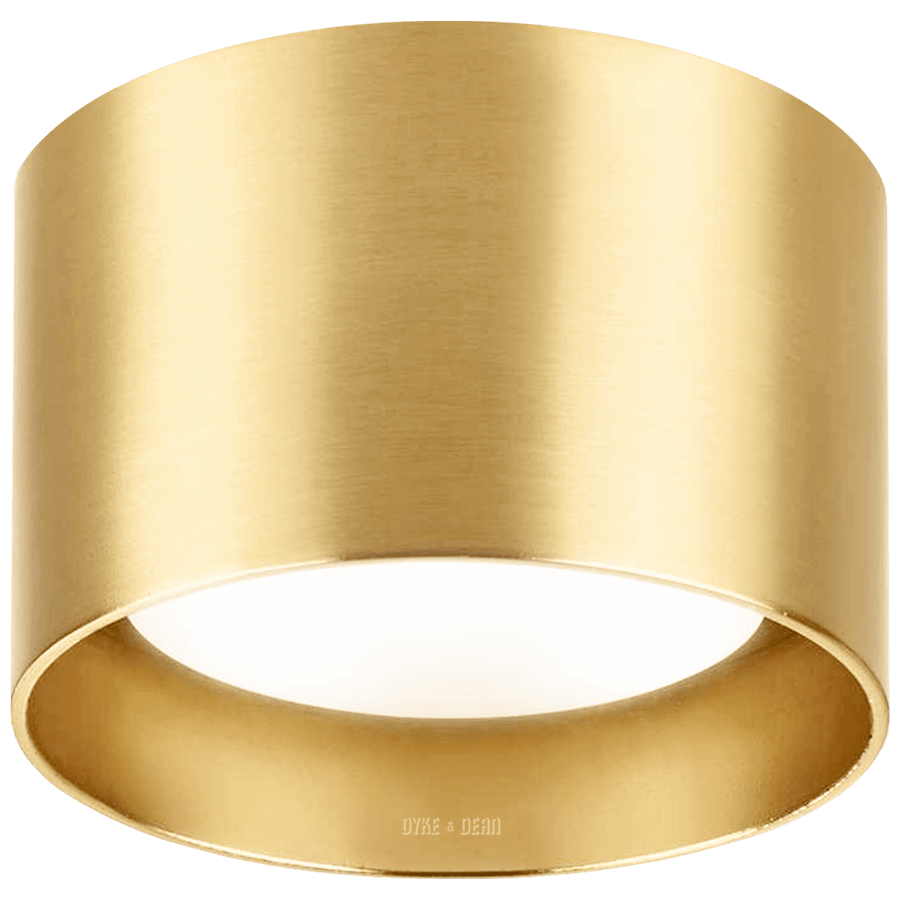 CEILING PUCK LIGHT BRASS - DYKE & DEAN