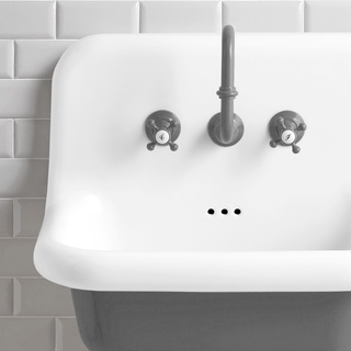 CERAMIC MOUNTED LARGE SINK WHITE - DYKE & DEAN