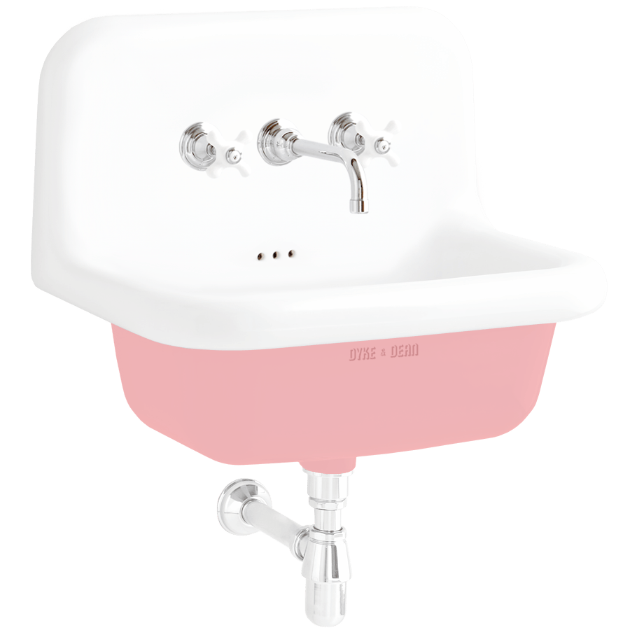 CERAMIC MOUNTED MEDIUM SINK WHITE - DYKE & DEAN