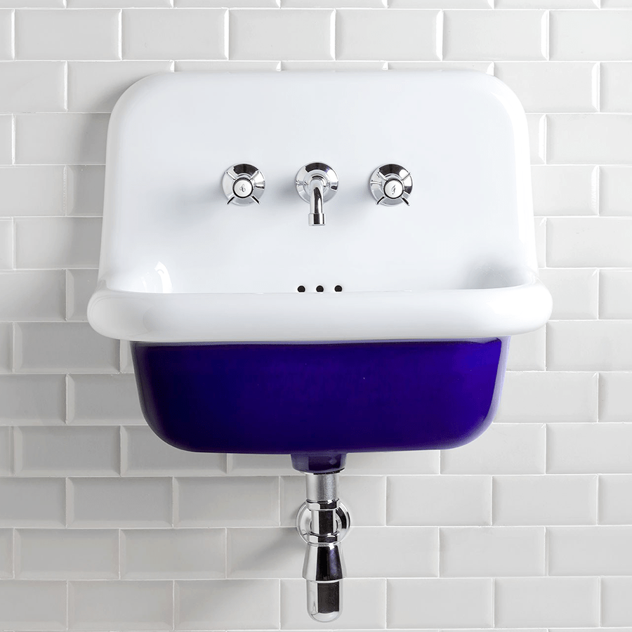 CERAMIC MOUNTED MEDIUM SINK WHITE - DYKE & DEAN