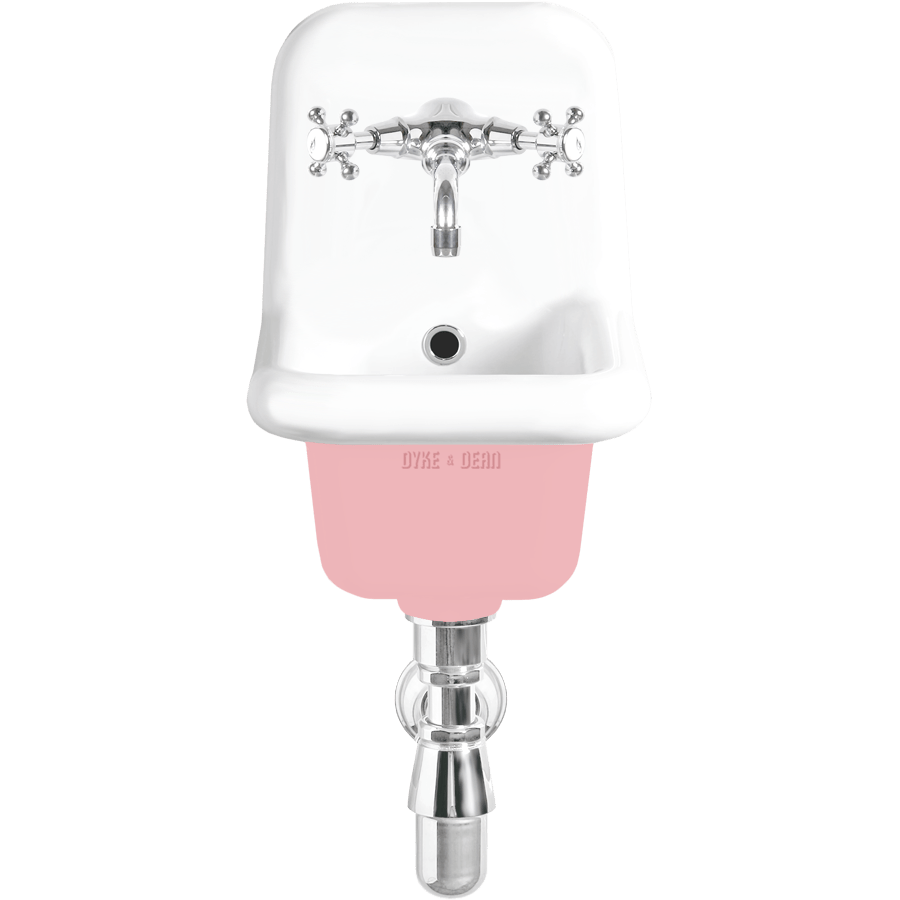 CERAMIC MOUNTED NARROW SINK - DYKE & DEAN