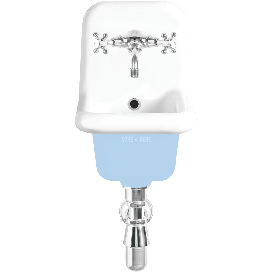 CERAMIC MOUNTED NARROW SINK - DYKE & DEAN