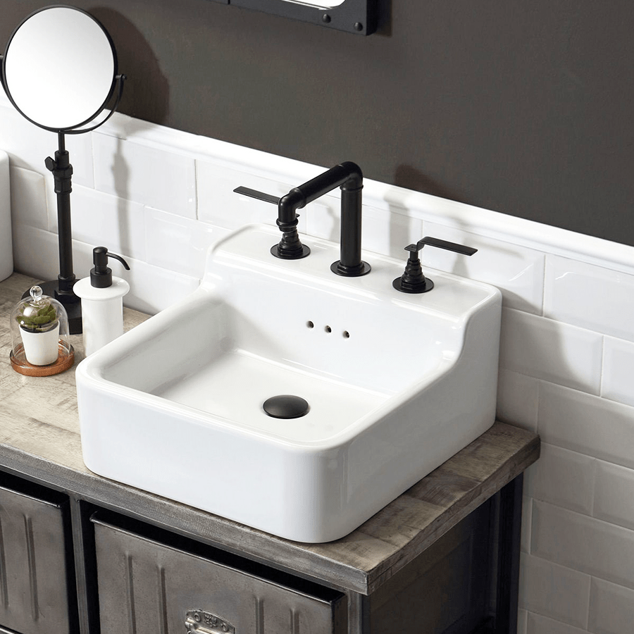 CLASSIC CERAMIC WALL & COUNTER SINK SMALL - DYKE & DEAN