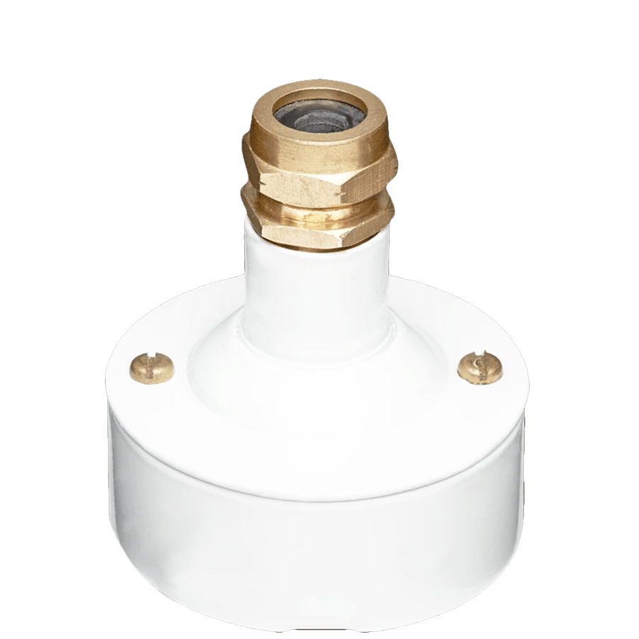 CONDUIT BRASS CABLE GLAND WHITE - DYKE & DEAN