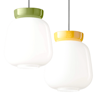 CORCOVADO CERAMIC GLASS PENDANT SHADE LAMP - DYKE & DEAN