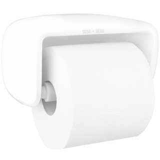 COVERED PORCELAIN TOILET PAPER HOLDER - DYKE & DEAN